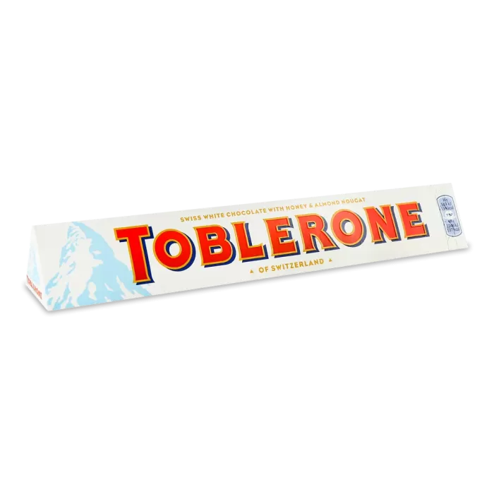 Toblerone Шоколад білий з медом та мигдальною нугою