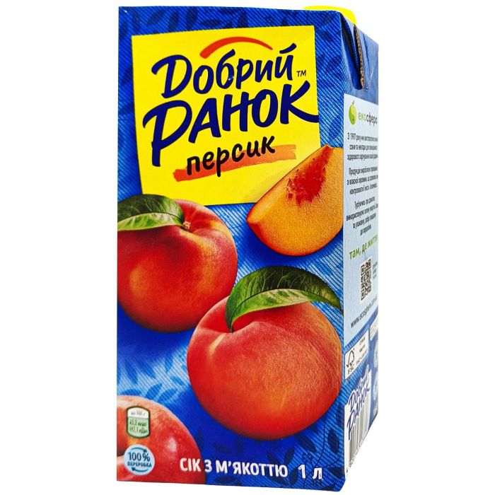 Сік Добрий ранок Персиковий 1 л
