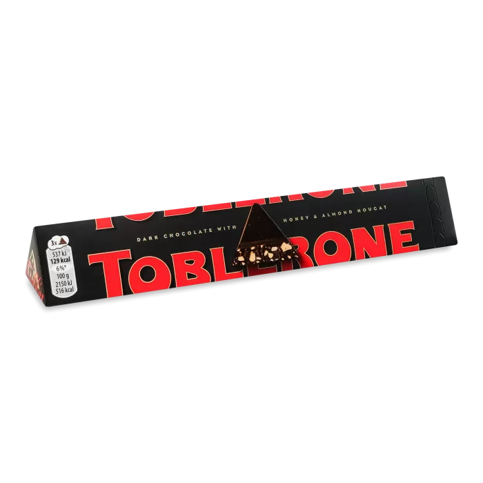Toblerone Шоколад чорний з медом та мигдальною нугою