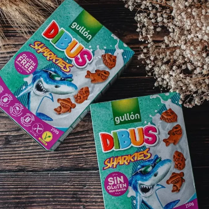 Печиво GULLON Sin Gluten Dibus Sharkies без глютену, 250 г