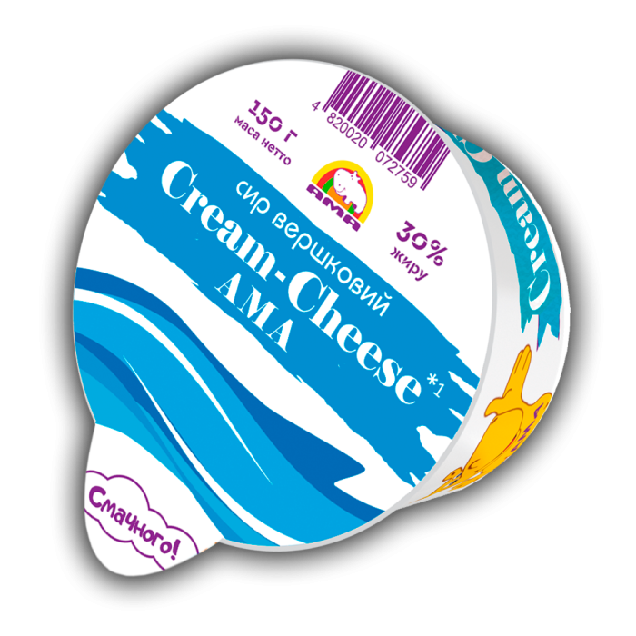 Сир вершковий "Cream-Cheese AMA" 30% жиру"