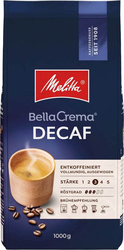 Кава у зернах Melitta BellaCrema Decaf 1кг