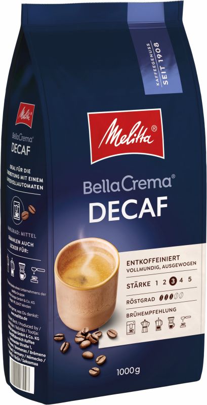 Кава у зернах Melitta BellaCrema Decaf 1кг