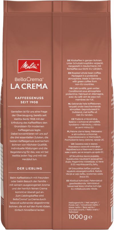 Кава у зернах Melitta BellaCrema La Crema 1кг