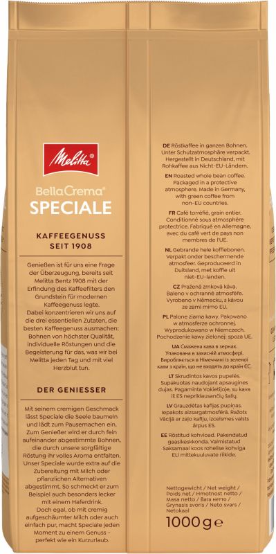 Кава у зернах Melitta BellaCrema Speciale 1кг