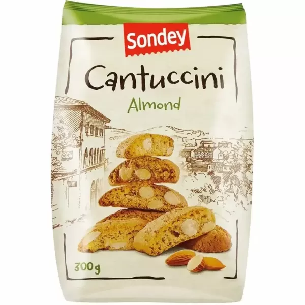 Печиво Кантучіні Sondey Cantuccini Almond з мигдалем