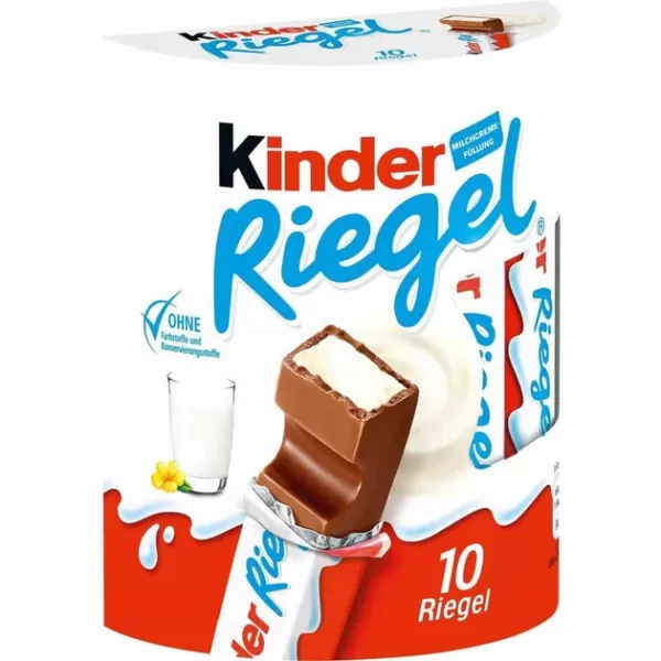 Kinder Riegel Шоколадні батончики 10шт Kinder Riegel Шоколадні батончики 10шт