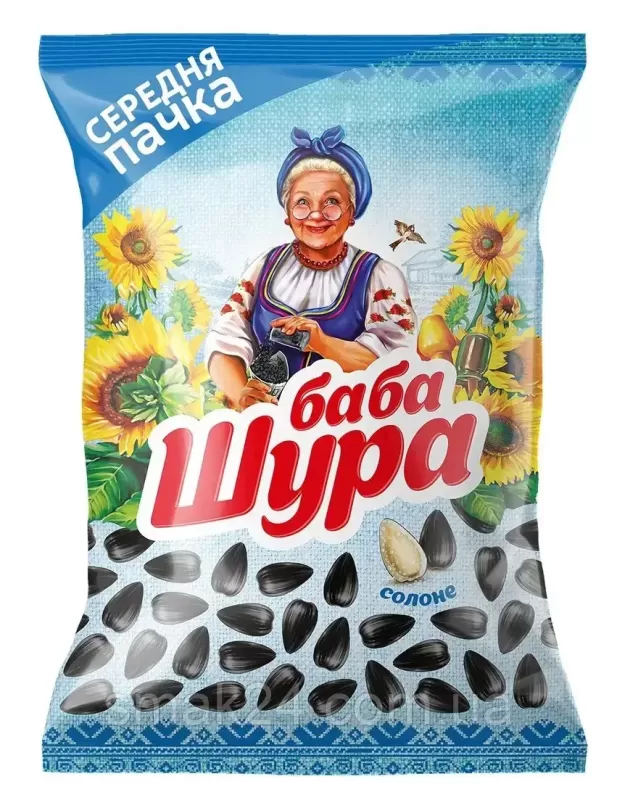 Насіння соняшника смажене з сіллю "Баба Шура" 110г