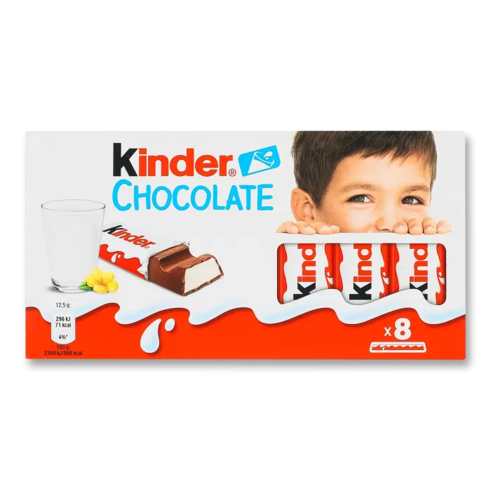 Kinder Chocolate Шоколадні батончики 8шт