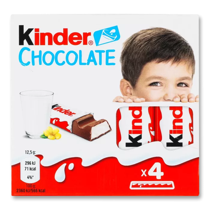 Kinder Chocolate Шоколадні батончики 4шт