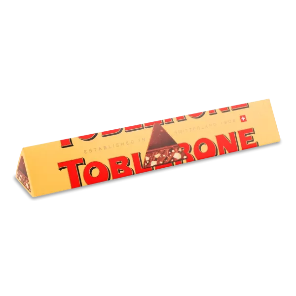 Toblerone Шоколад молочний з медом та мигдальною нугою Toblerone Шоколад молочний з медом та мигдальною нугою