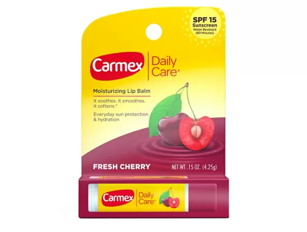 Carmex, Daily Care, зволожуючий бальзам для губ, свіжа вишня SPF 15, 4,25 г