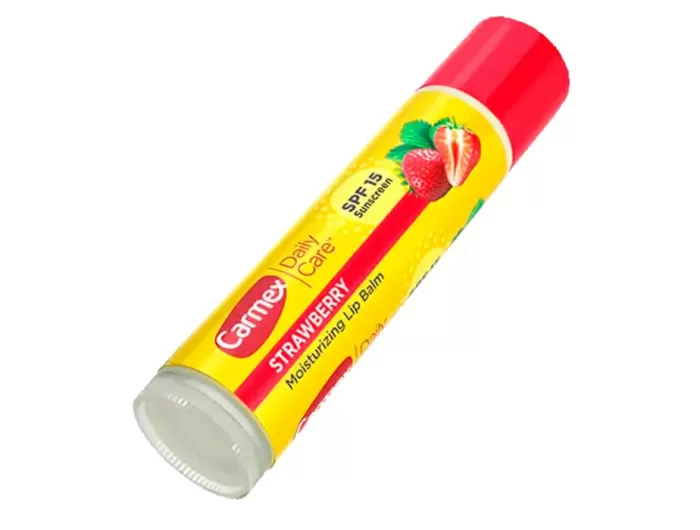Carmex, щоденний догляд, зволожуючий бальзам для губ, полуниця, SPF 15, 4,25 г