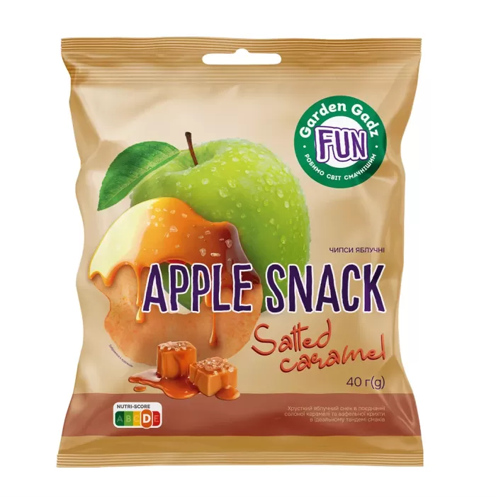 Garden Gadz Яблучний снек "Зі смаком солоної карамелі" 40г