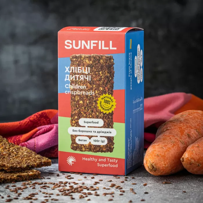 Упаковка хлібців Sunfill Дитячі 100 г