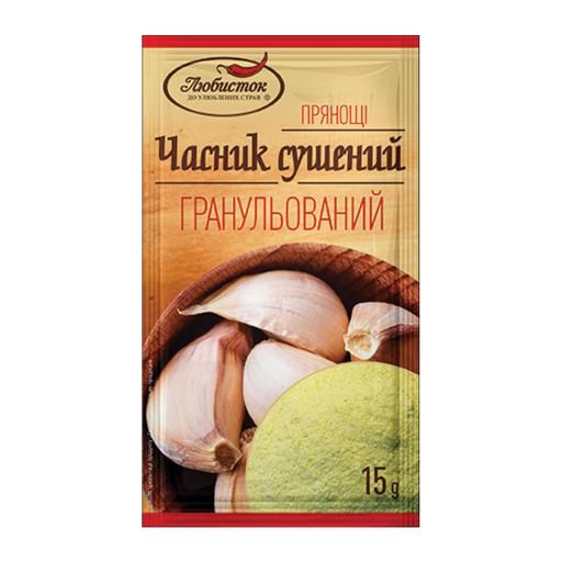 Часник сушений гранульований 15г ТМ Любисток