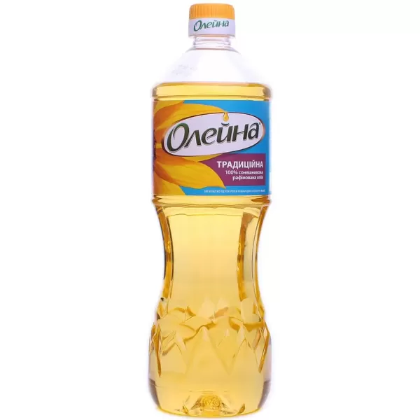 Олія соняшникова Олейна Традиційна рафінована 0.85 л
