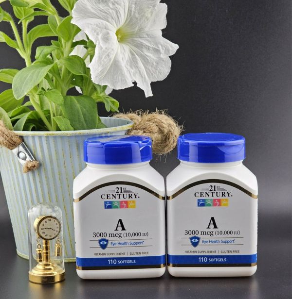 Вітаміни та мінерали 21st Century Vitamin A 3000 mcg, 110 капсул