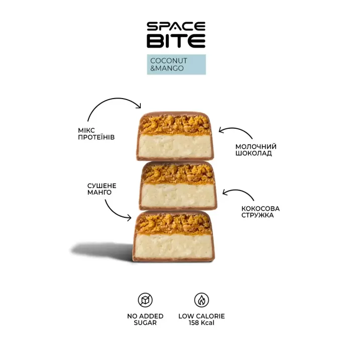 Space bite Асорті протеїнових батончиків коробка 10шт