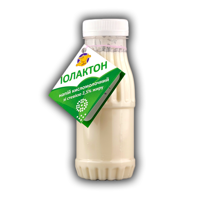 Напій кисломолочний Іолактон зі стевією 2,5% жиру
