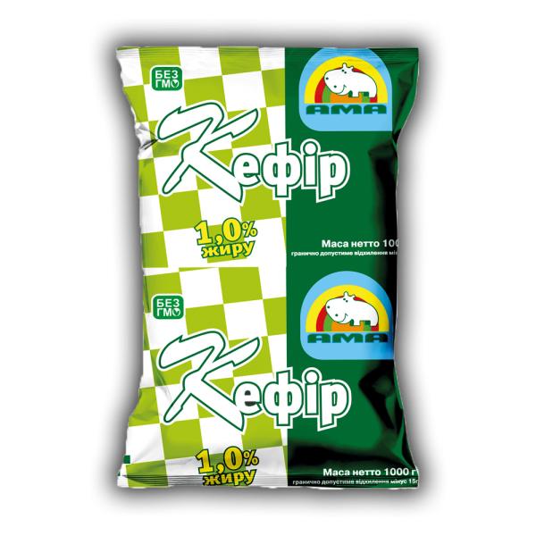 Кефір 1% жиру 1л ТМ АМА