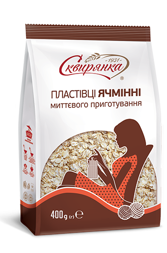 ПЛАСТІВЦІ ЯЧМІННІ МИТТЄВОГО ПРИГОТУВАННЯ