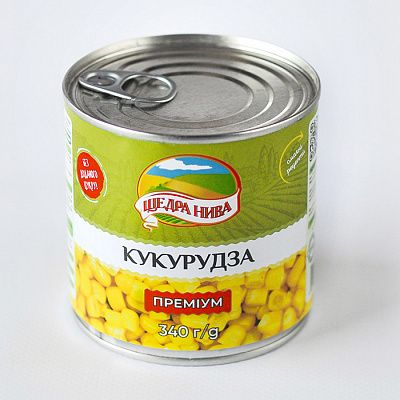 Кукурудза цукрова консервована вакуумована Преміум