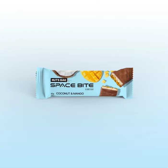 Space bite "Манго-Кокос" енергетичний батончик коробка 10шт