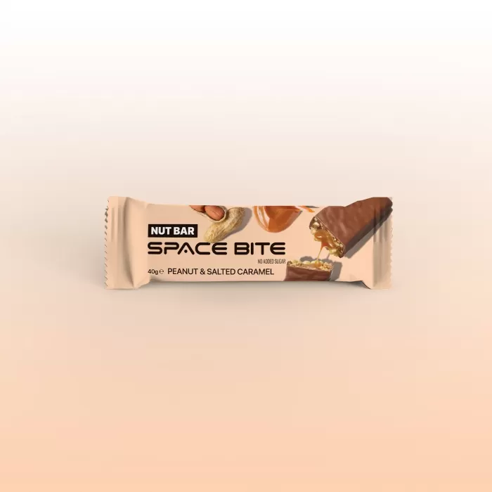 Space bite "Арахіс-Солона карамель" енергетичний батончик коробка 10шт