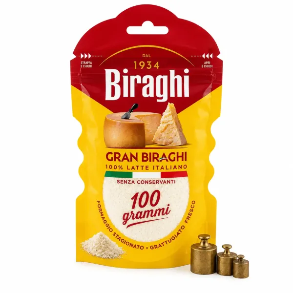 Упаковка сиру пармезан Гран Biraghi тертий 50г