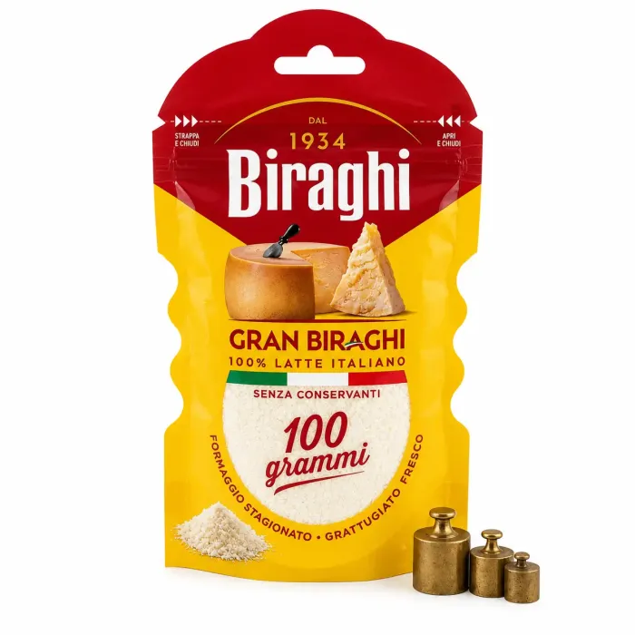 Упаковка сиру пармезан Гран Biraghi тертий 50г