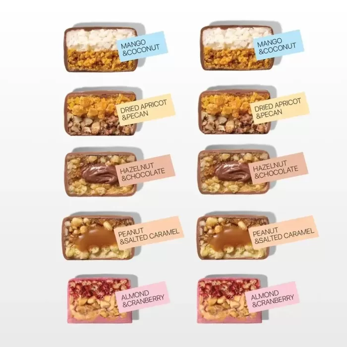 Space bite Асорті енергетичних батончиків коробка 10шт