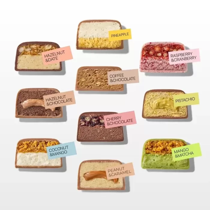 Space bite Асорті протеїнових батончиків коробка 10шт