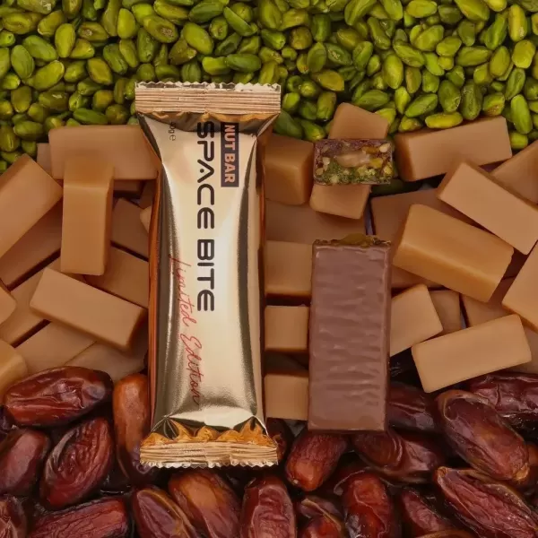 Space bite "Фісташка-Карамель"лімітований енергетичний батончик 1шт