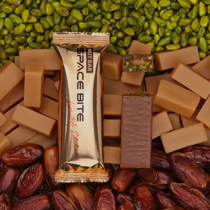 Space bite "Фісташка-Карамель"лімітований енергетичний батончик 1шт