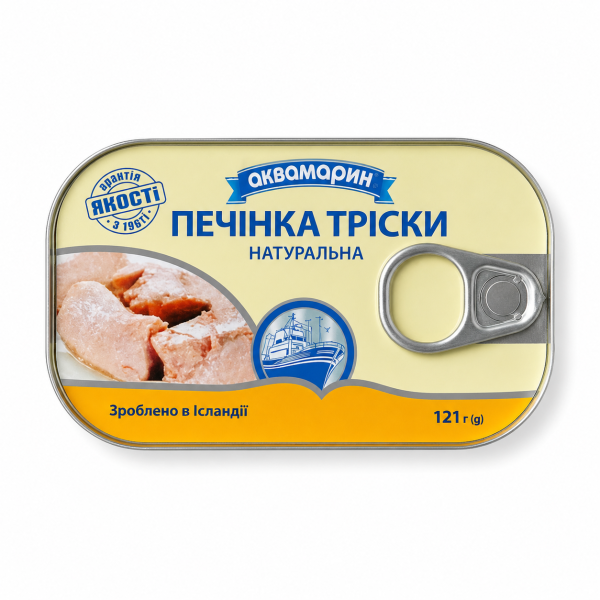 Печінка тріски Аквамарин 120г
