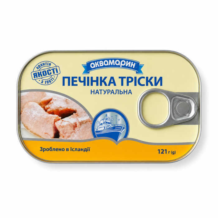 Печінка тріски Аквамарин 120г