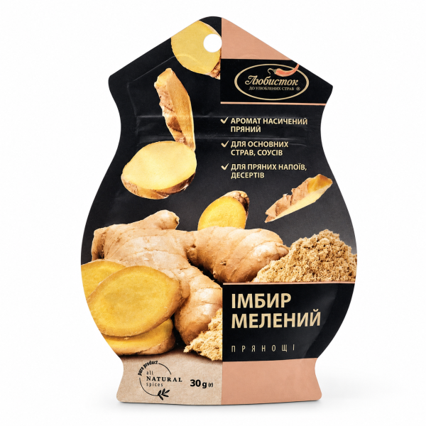 Імбир мелений ТМ "Любисток" 30г