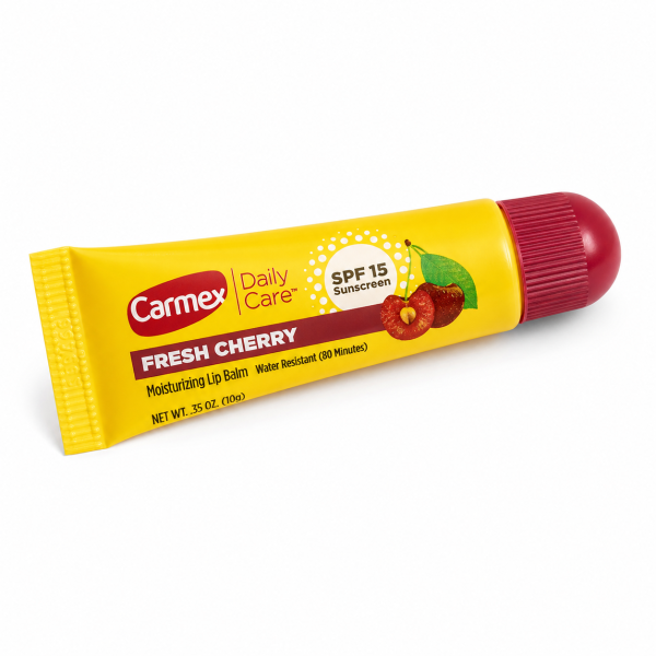 Carmex, Daily Care, зволожуючий бальзам для губ, свіжа вишня SPF 15, 10 г