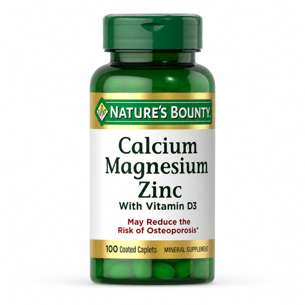 Nature's Bounty Calcium Magnesium Zinc з вітаміном D3, 100 каплет